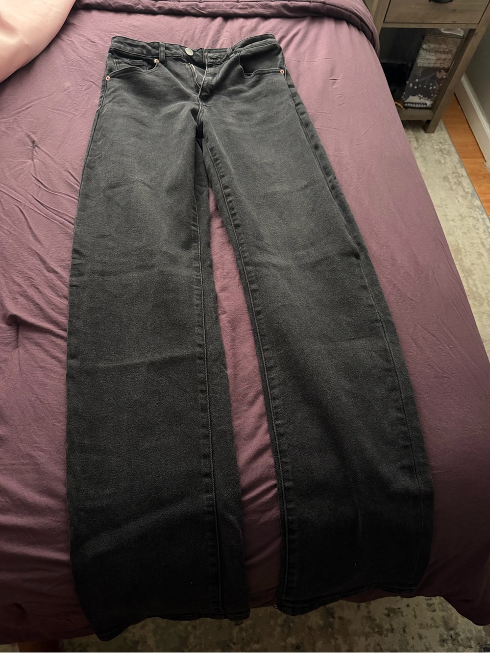 Fashion Nova Black Straight-Leg Jeans